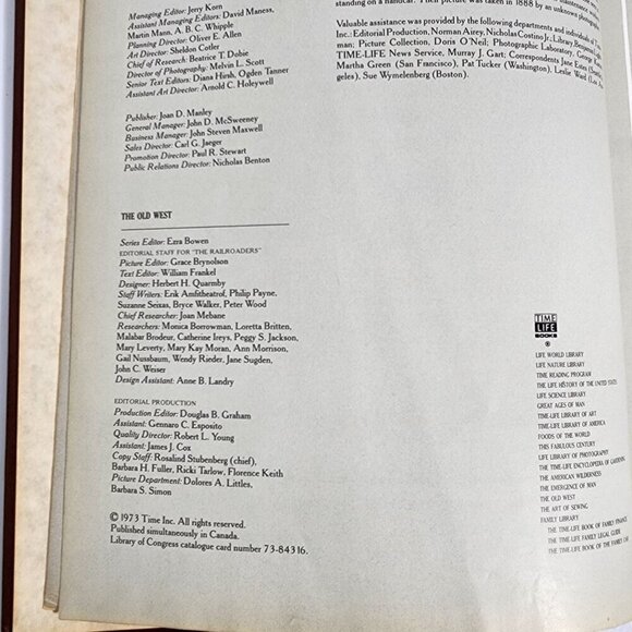 The Railroaders Old West Series Time-Life Books Hardcover By Keith Wheeler VTG - Picture 6 of 12